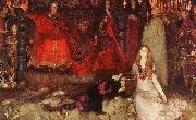 Edwin Austin Abbey The play scene in Hamlet Spain oil painting artist